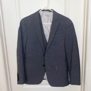 Gray JF Full Suit with Vest